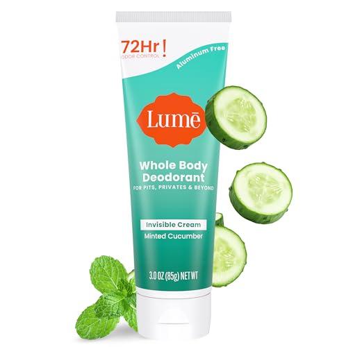 Lume Whole Body Deodorant - Cream Tube - 3 oz (Minted Cucumber)